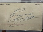 Primo Carnera Boxing Wrestling Champion Signed Auto 3x5 Card Psa dna Mint Bold