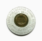 Vintage 1908 Leader Non-vibrating Marine Motor Encased Coin Indian Cent Token