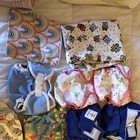 Reusable Cloth Diapers Lot W  Covers Inserts Liners  Cotton Blend  Multicolor