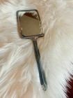 Vintage Art Deco Silver Plated Hand Mirror Vanity Dresser 1930s Powder Blue