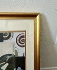 Framed Japanese Woodblock Print Vintage Depicting Scenes From Japanese Culture