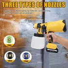 High Pressure Cordless Paint Sprayer With 2 Battery Electric Spray Gun 36000rpm