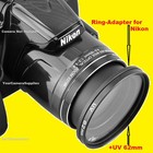 P600 P610 B700   Ring Adapter uv Filter lens Hood 62mm For Camera Nikon Coolpix