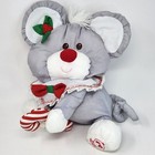 Vintage 1987 Fisher Price Puffalump Mouse Stuffed Animal Plush Christmas 8016
