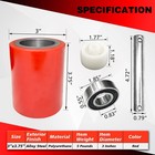 Pallet Jack truck Load Wheels Full Set With Axles And Entry Exit Roller 3  X    