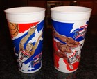 7 Different Mcdonald s Vintage Nba Collectors Cups 90   s Jordan   Bird   Barkley
