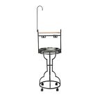 72  Parrot Perch Playstand Bird Play Stand Toy Hook Rolling Wheel Wrought Iron