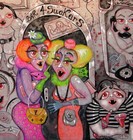 Contemporary Art Painting Pop Home Decor Bar Pub People Drink Cartoon Comix Pink