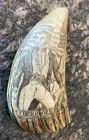 Commodore Perry Whale Tooth Scrimshaw Replica Bone Antique Reproduction