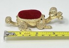Vintage Poodle Dog Bobble Head Pin Cushion Signed Florenza Wagging Tail W bone