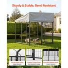 Uimoso Spacious Outdoor Dog Kennel With Weatherproof Cover 3 67x3 78x4 1 Ft