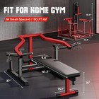 Chest Press Machine Adjustable Flat Incline Bench Independent Arms Home Gym Red