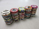 100 Casino Gaming Poker Chip Lot Las Vegas  1 New   Used Chipco Paulson Clay