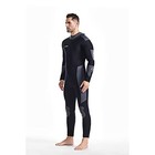 Zcco Men s 5mm Neoprene Wetsuit Ultra Stretch Full Body Diving - Black gray