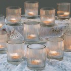 72 Pack Votive Candle Holders For Centerpieces  Weddings  Parties   Home Decor