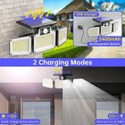 2x Solar Light Outdoor Garden Yard Motion Sensor Waterproof Security Lamp 280led
