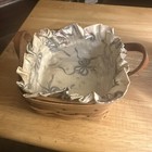 Longaberger Sweet Basil Basket 1993 With Liner And Protector