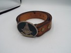 Vintage Masonic Leather Belt And Masonic Belt Buckle 48  Long