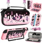 6-in-1 Nintendo Switch Accessories Bundle - Cute Carrying Case  Joy-con Grips  G