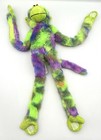 The Petting Zoo 19  Tie-dye Monkey Stuffed Plush Toy Hanging Hands   Feet