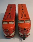 Vtg 50 s Marx Southern Pacific Tin Litho Diesel Locomotives O Gauge F3