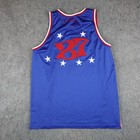Vintage Harlem Globetrotters Jersey Mens 3xl Blue Basketball Platinum Fubu Y2k