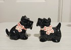 Vintage Lot Of 3 Scotty Scottish Terrier Dog Figures    Salt   Pepper Set