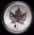 2004 Maple Leaf D-day Privy 1 Oz Fine Silver Reverse Proof Coin  Rcm