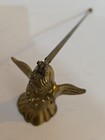 Solid Brass Candle Snuffer Angel Holding Musical Instrument Vintage 10    Heavy 