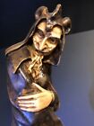 Rare Antique 19thc Mephistopheles Sculpture Terracotta Gautier Devil Art 60cm