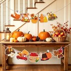2pcs Fall Harvest Garland Banner Fall Thanksgiving Autumn Decorations Fall Leaf