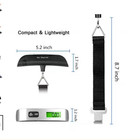 Hanging Weight Luggage Scale 110lb 50kg Portable Travel Lcd Digital