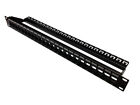 24-port Keystone Jack Blank Patch Panel Plate Cat5e Cat6 Rj45 19  Rack Mount 1u