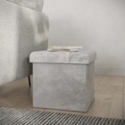 15  Velvet Tufted Storage Stool  Ottoman Or Linen Organizer