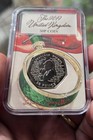 2019 Sherlock Holmes Uncirculated 50p Sitting Within Original Artwork By   
