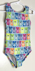 Gk Elite   Cxs Child Xs Gymnastics Leotard Nylon Colorful Gummy Bear Print