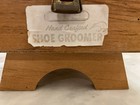 Vintage Kiwi Wooden Shoe Shine Box Kit W  Brush Dovetail Case 