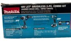 Makita 18v Lxt  2-pc  Combo Kit Hammer Driver Drill Impact Driver  Xt288t Used