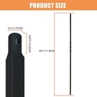 15x 1 2 x44  Matte Black Hollow Single Twist Iron Balusters Metal Stair Rail