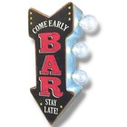 Bar  come Early Stay Late   Vintage Inspired Double-sided Marquee Led Sign Re   