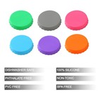 6 Pack Silicone Soda Can Cover  Reusable Soda Can Lids To Keep Carbonation  B   