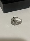 Jared 14k White Gold Princess-cut Diamond Halo Engagement wedding Set Sz 7 