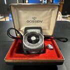 Vintage Gossen Electronic Flash Meter Ascor Germany Og Case   Battery Read