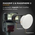 Magsphere 2   Maggrip 2 Bundle  Magnetic Flash Diffuser Kit For On-camera Photog