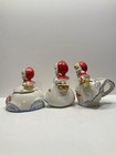 Vintage Hull Little Red Riding Hood Lot Of 3 Creamer  Covered Sugar  Mustard Jar