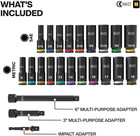 65121impct Knect Deep-well 3 8-inch Drive Impact Socket Set  Sae And Metric  23-