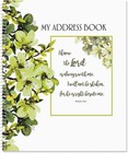 Large Print Address Book - 7    X 8 5    Spiral Organizer  56 Pages