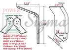 54pcs Tines blades  27rh 27lh  For Rural King Country Way Sigma 6  Rotary Tiller