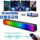 Soundbar Rgb Bluetooth Speaker System Wireless 3d Stereo Home Sound Bar Surround