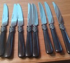 Set Of 8 Vintage Embellished Butter Knives